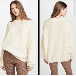 NWT free people angelic sweater in cream